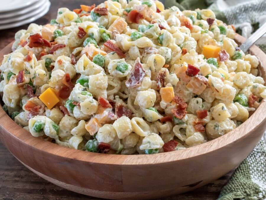 Creamy Bacon Ranch Pasta Salad - Midwest Life and Style Blog