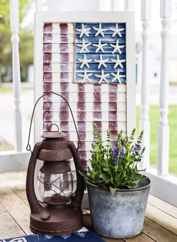 DIY Patriotic Flag Shutter from Cottage on Bunker Hill - Week in Rewind with Midwest Life and Style