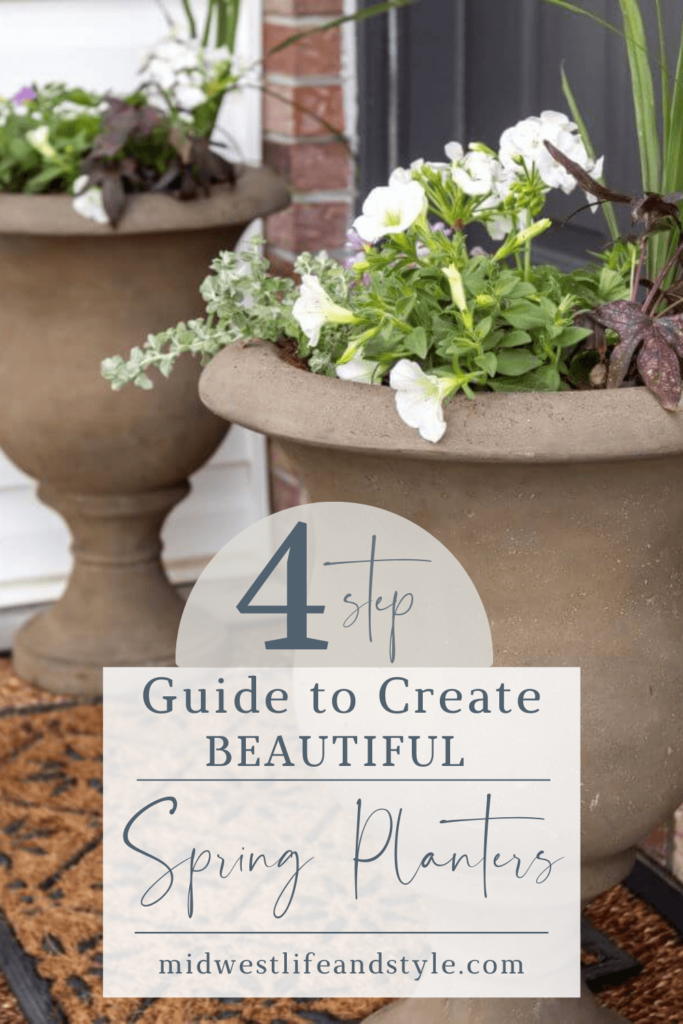 How To Create Beautiful Spring Planters In 4 Easy Steps - Midwest Life and Style Blog