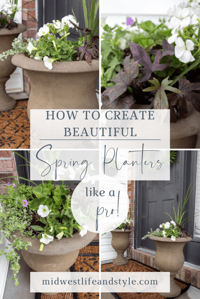 How To Create Beautiful Spring Planters In 4 Easy Steps - Midwest Life and Style Blog