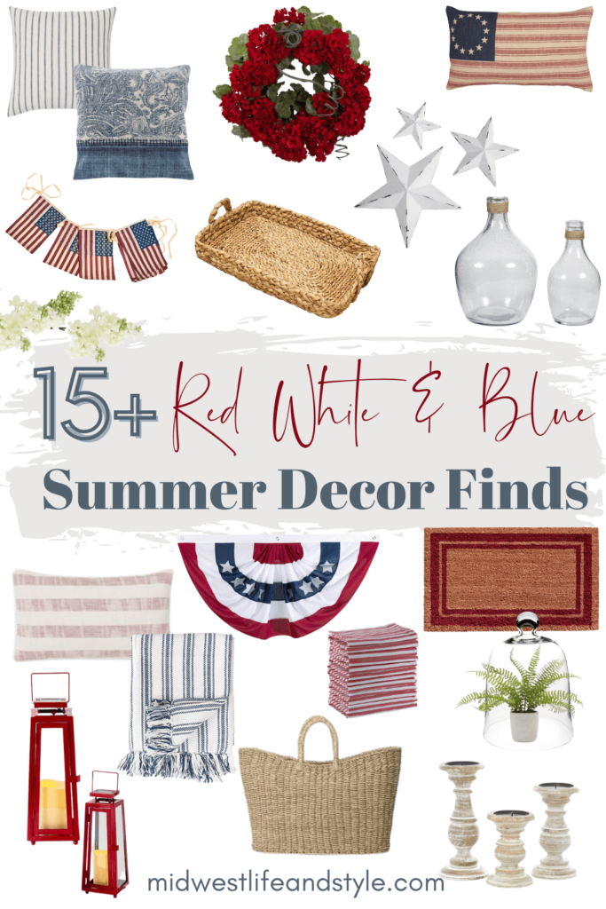 Red, White, And Blue Summer Decor Round-Up - Midwest Life and Style Blog