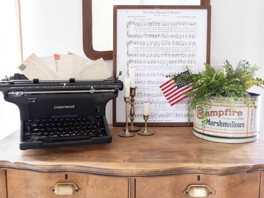 Easy and Effortless Patriotic Summer Home Tour - Midwest Life and Style Blog