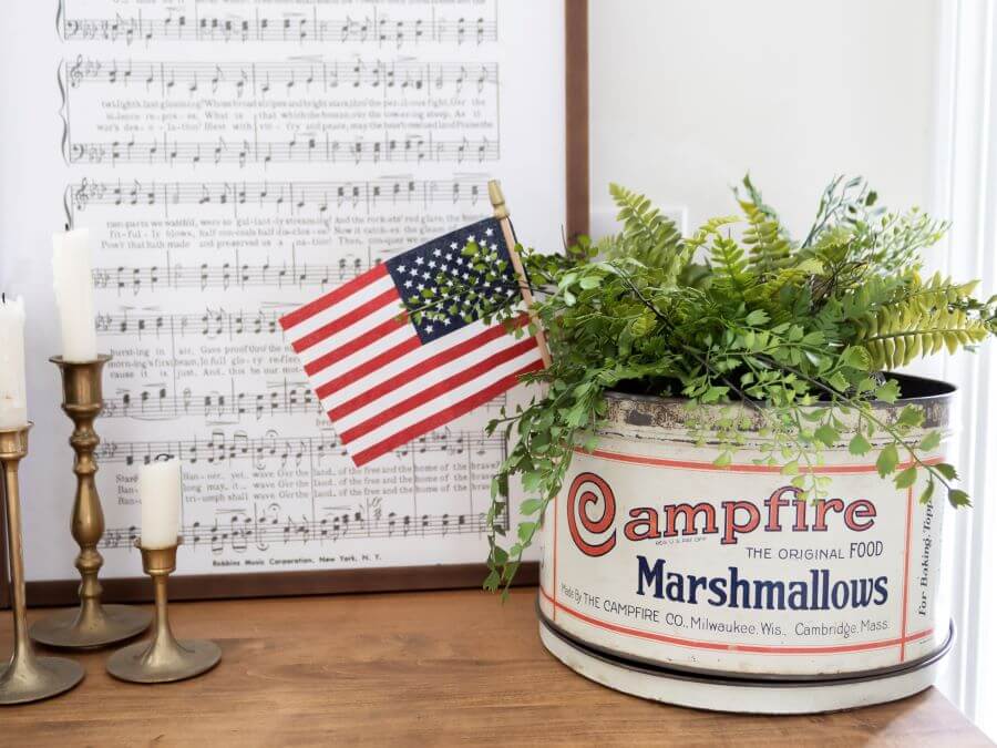 Easy and Effortless Patriotic Summer Home Tour - Midwest Life and Style Blog