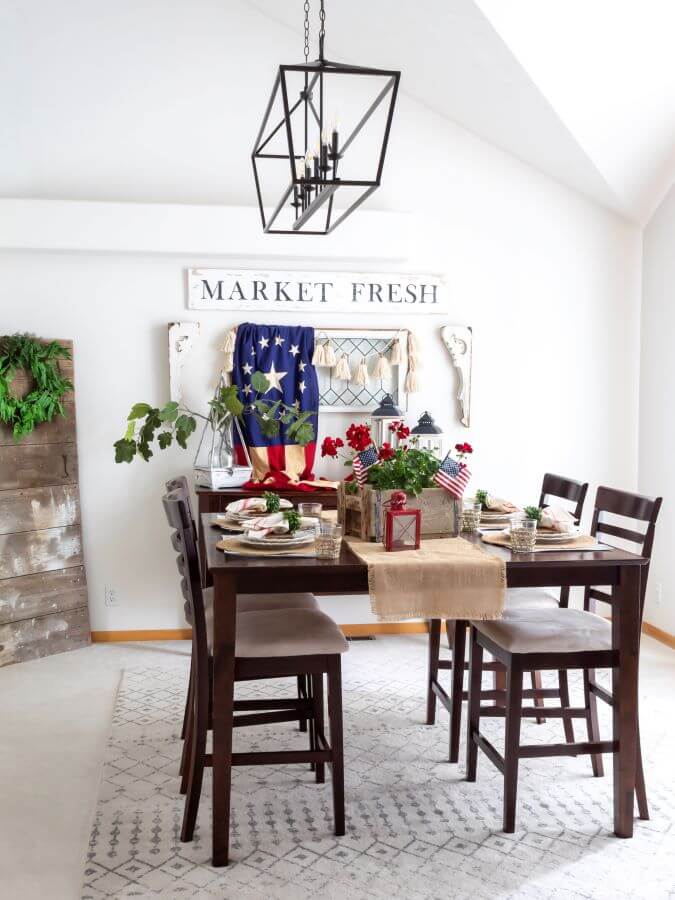 Patriotic Summer Home Tour - Midwest Life and Style Blog