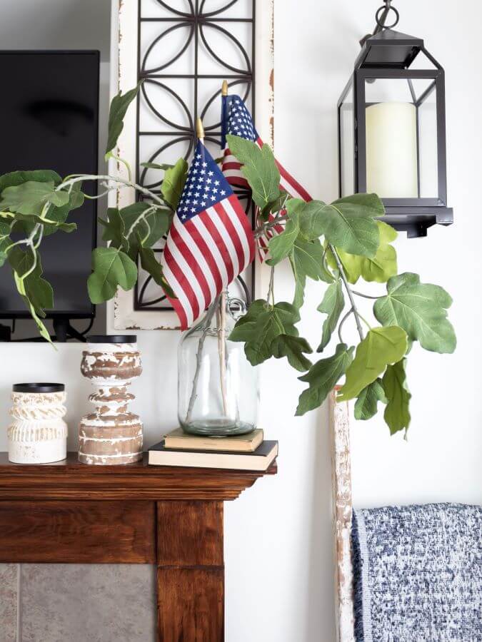 Easy and Effortless Patriotic Summer Home Tour - Midwest Life and Style Blog