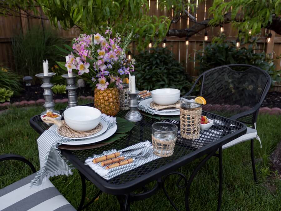 Simple Summer Luau Dinner Party - Midwest Life and Style Blog