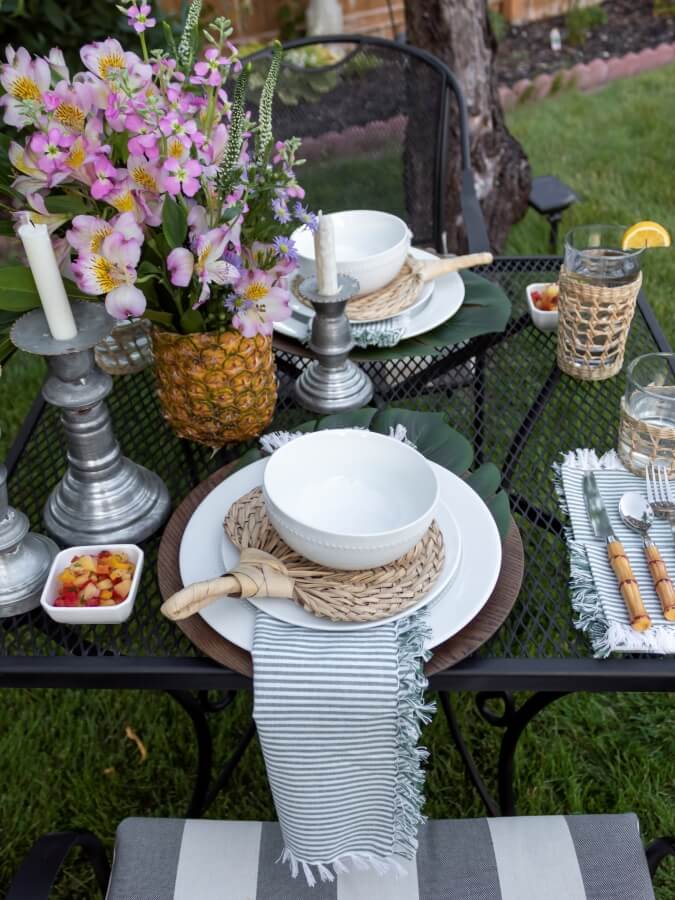 Simple Summer Luau Dinner Party - Midwest Life and Style Blog