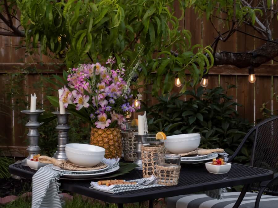 Simple Summer Luau Dinner Party - Midwest Life and Style Blog