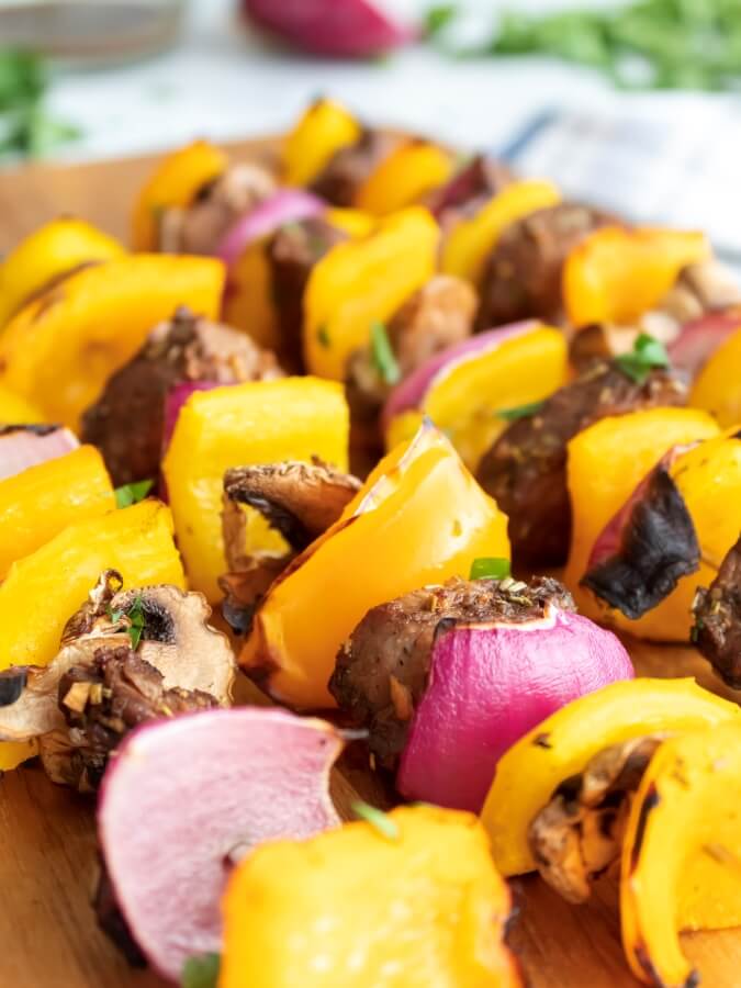 Colorful Steak And Vegetable Kabobs On The Grill - Midwest Life and Style Blog