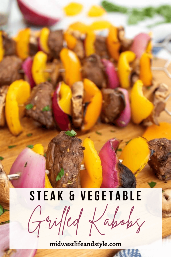 Colorful Steak And Vegetable Kabobs On The Grill - Midwest Life and Style Blog