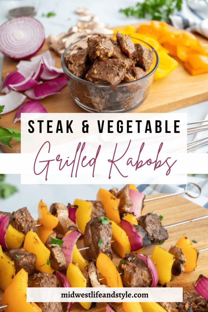 Colorful Steak And Vegetable Kabobs On The Grill - Midwest Life and Style Blog