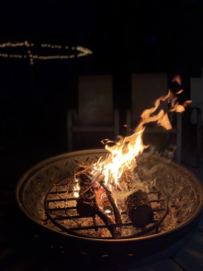 Summer Night at Firepit - Week in Rewind with Midwest Life and Style Blog