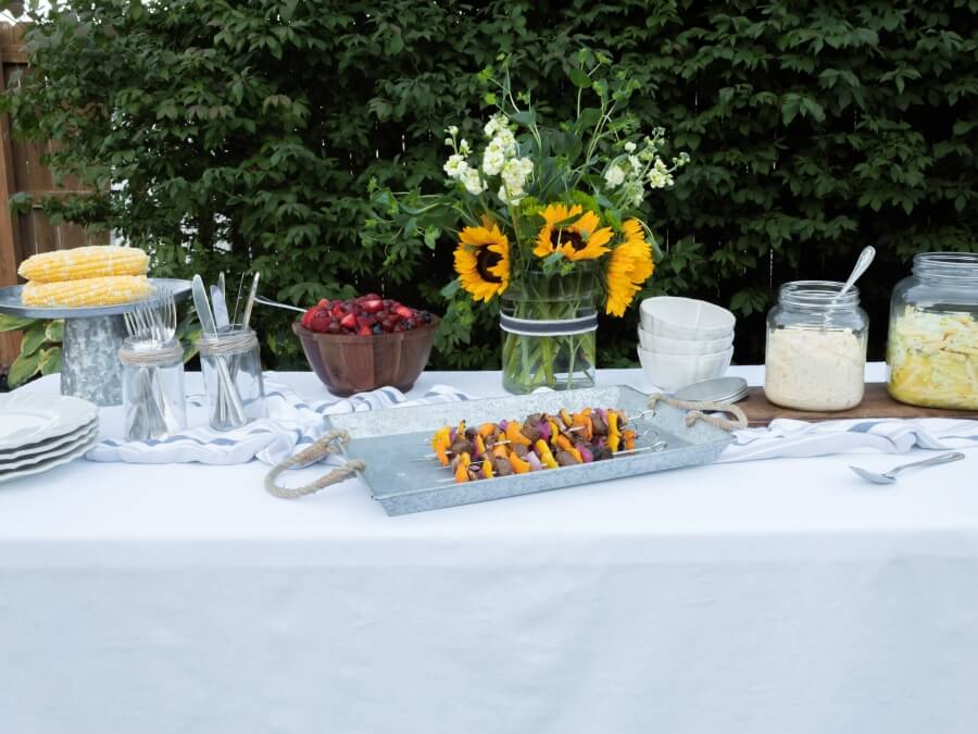 BBQ Buffet Table - Midwest Life and Style Blog