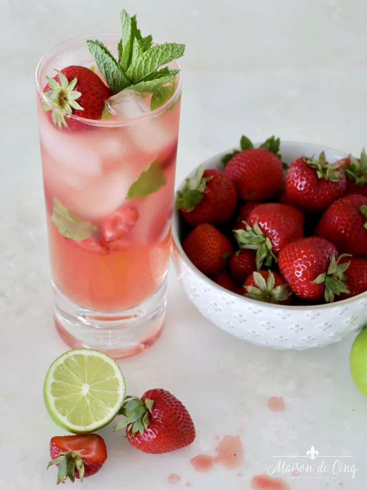 Strawberry Mojito from Maison de Cinq - Week in Rewind with Midwest Life and Style Blog