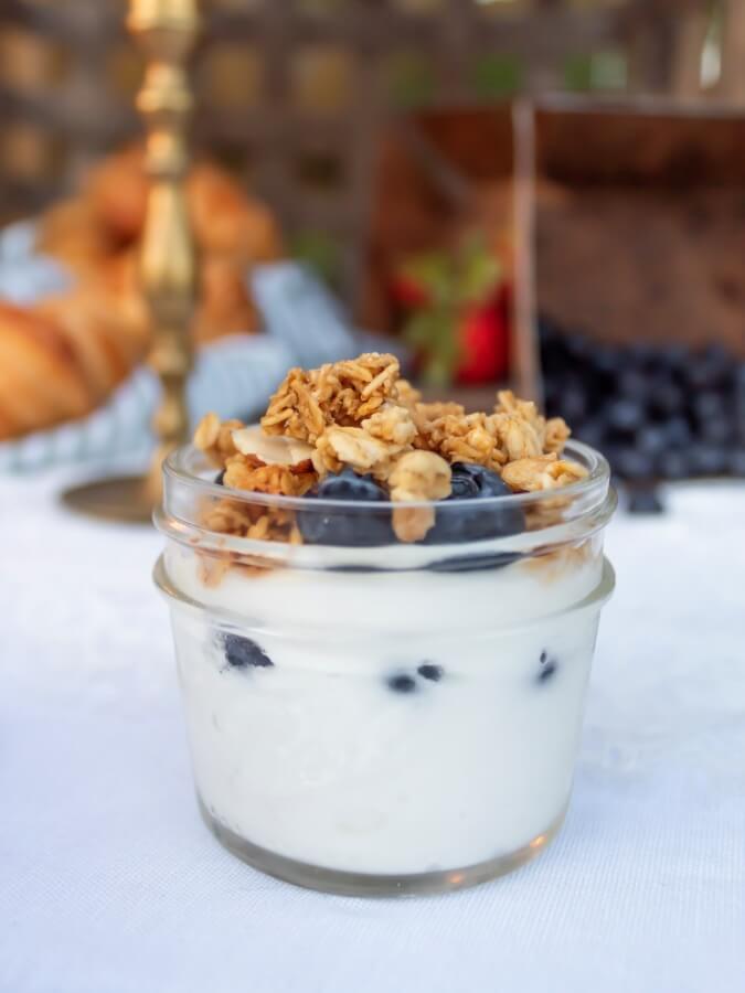 Yogurt Parfait in Mini Ball Jar - Midwest Life and Style Blog