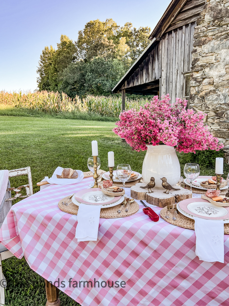 Fall Garden Tablescape from The Ponds Farmhouse