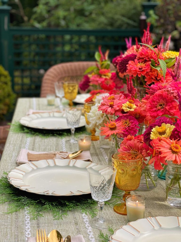 Fall Garden Tablescape from Bricks 'n Blooms