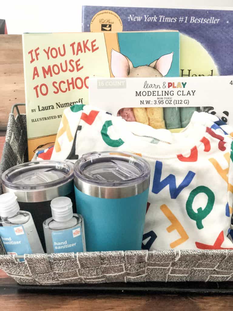 Back To School Basket - 5 Fun Ways To Celebrate The New School Year - Midwest Life and Style Blog