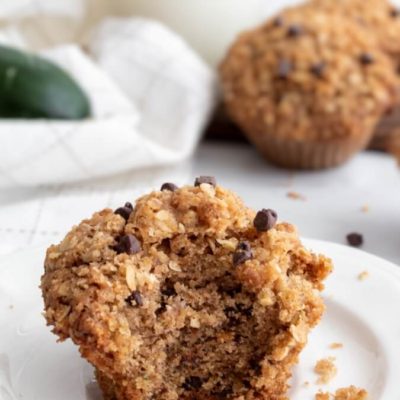 Chocolate Chip Zucchini Muffins With Streusel