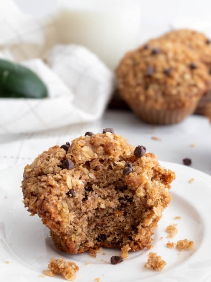 Chocolate Chip Zucchini Muffins With Streusel - Midwest Life and Style Blog