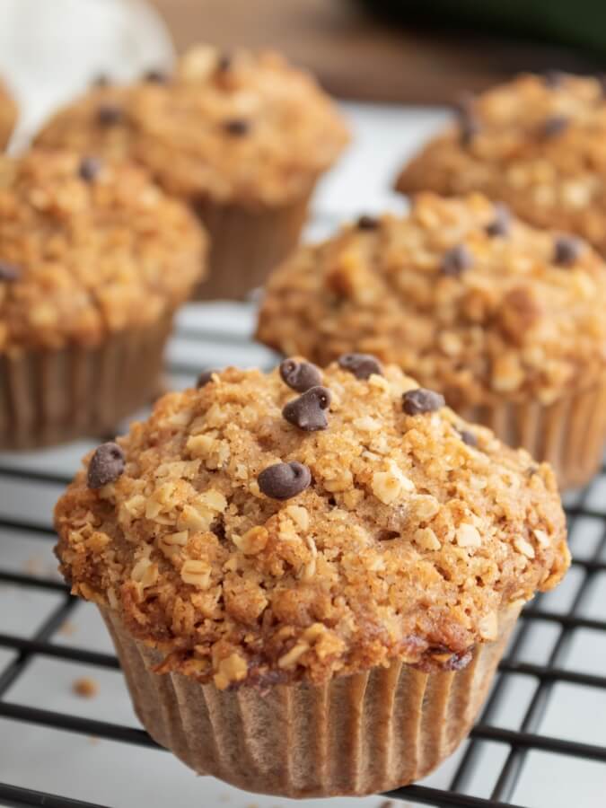 Chocolate Chip Zucchini Muffins With Streusel - Midwest Life and Style Blog