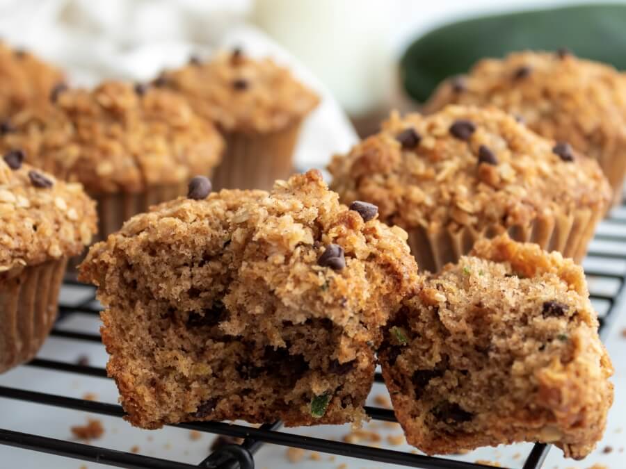 Chocolate Chip Zucchini Muffins With Streusel - Midwest Life and Style Blog