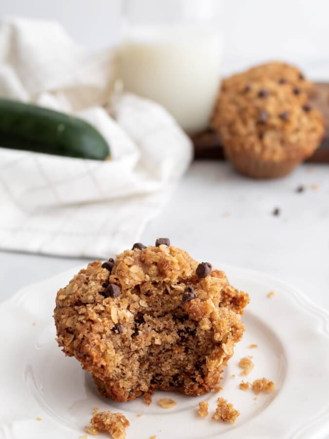 Chocolate Chip Zucchini Muffins With Streusel - Midwest Life and Style Blog