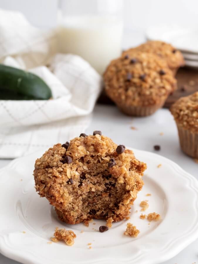 Chocolate Chip Zucchini Muffins With Streusel - Midwest Life and Style Blog