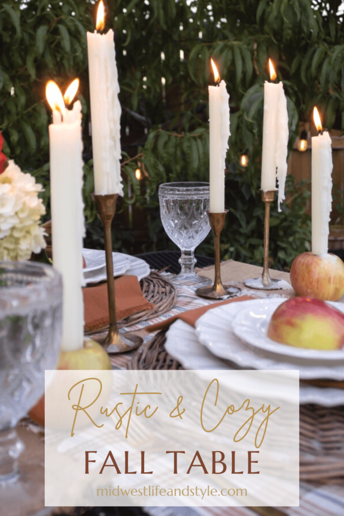 Rustic And Cozy Fall Garden Tablescape - Midwest Life and Style Blog