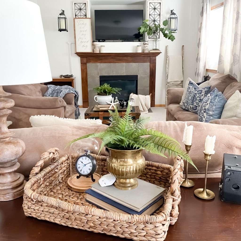 Summer Coastal Living Room Decor - Midwest Life and Style Blog