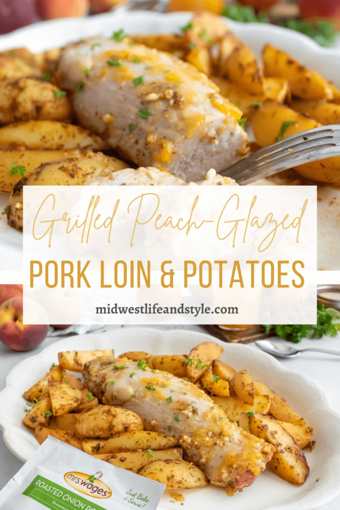 Peach-Glazed Pork Tenderloin And Potatoes - Midwest Life and Style Blog