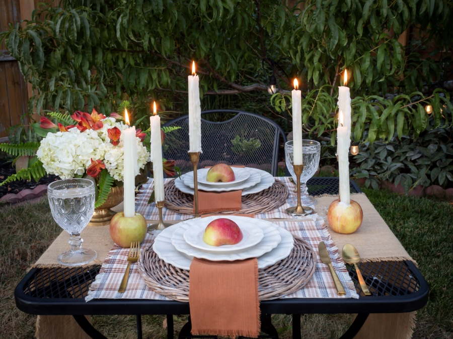 Rustic And Cozy Fall Garden Tablescape - Midwest Life and Style Blog