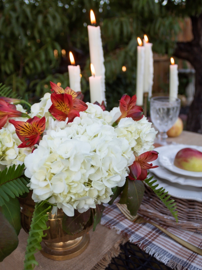 Rustic And Cozy Fall Garden Tablescape - Midwest Life and Style Blog