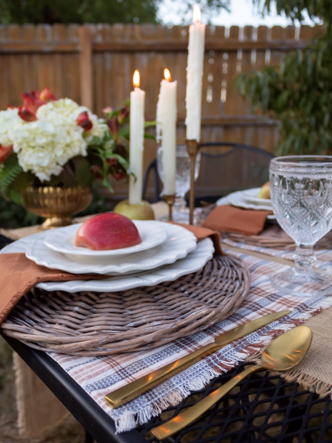 Rustic And Cozy Fall Garden Tablescape - Midwest Life and Style Blog