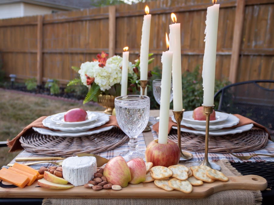 Rustic And Cozy Fall Garden Tablescape - Midwest Life and Style Blog