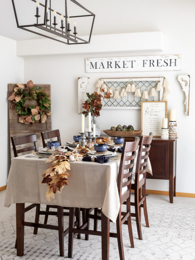 Coastal-Inspired Fall Tablecape - Midwest Life and Style Blog