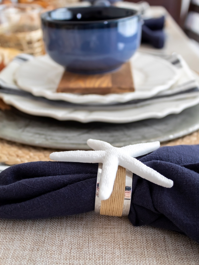 Simple DIY Coastal Napkin Rings - Midwest Life and Style Blog