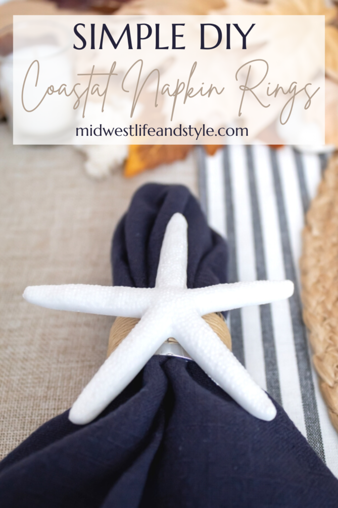 Simple DIY Coastal Napkin Rings - Midwest Life and Style Blog