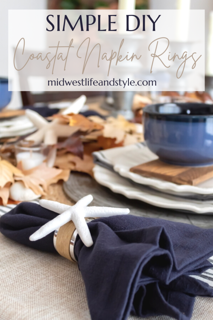 Simple DIY Coastal Napkin Rings - Midwest Life and Style Blog