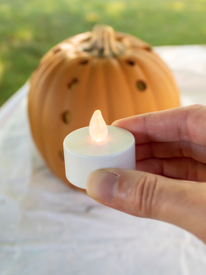 How To Make A Pumpkin Luminary - Midwest Life and Style Blog