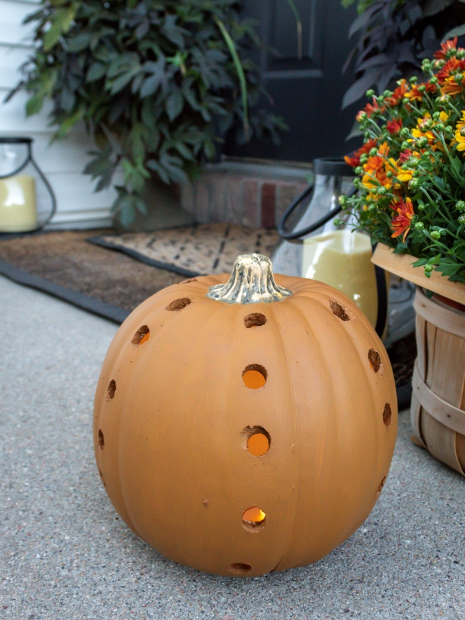 How To Make A Pumpkin Luminary - Midwest Life and Style Blog