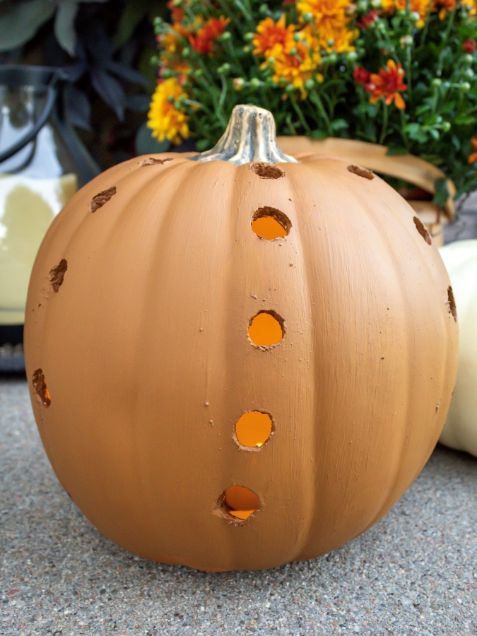 How To Make A Pumpkin Luminary - Midwest Life and Style Blog