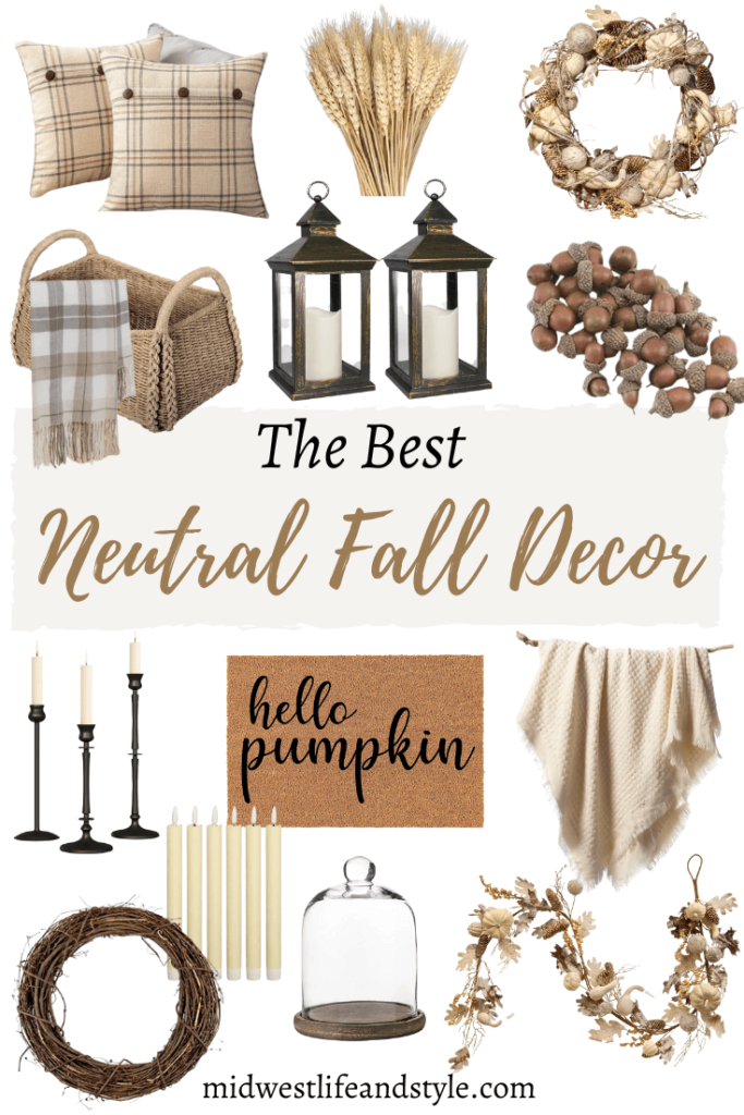 The Best Neutral Fall Decor from Amazon - Midwest Life and Style Blog