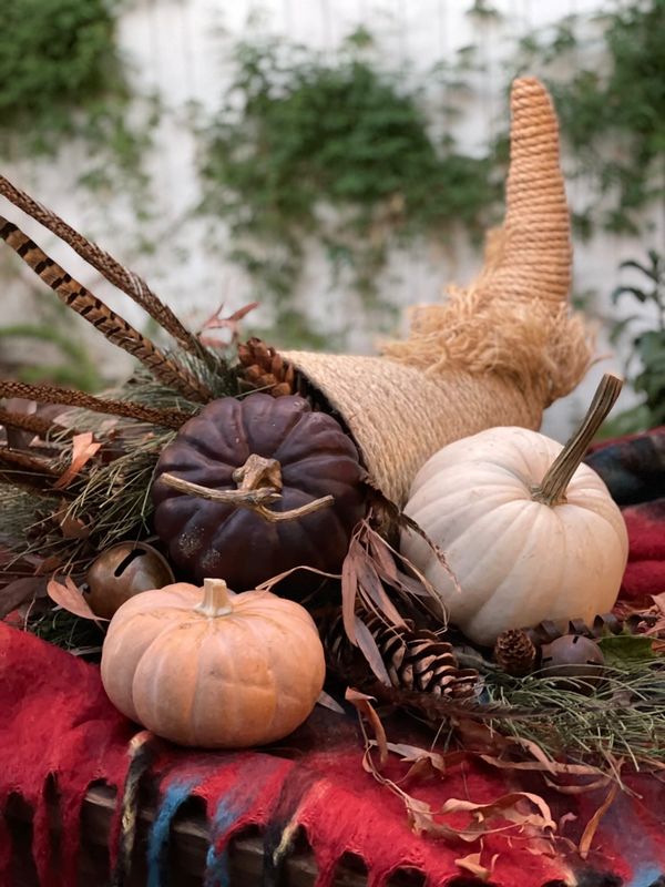 DIY Cornucopia from WM Design House - 15 Simple And Festive Ideas For Thanksgiving at Midwest Life and Style Blog