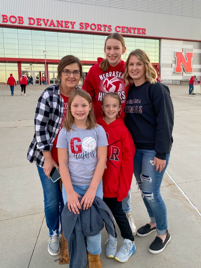 At the Husker Volleyball Game - Week in Rewind with Midwest Life and Style Blog