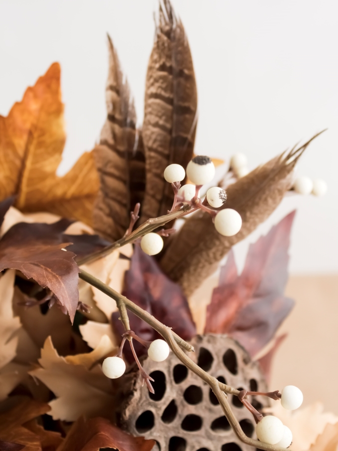 How To Create A Rustic Thanksgiving Cornucopia Centerpiece - Midwest Life and Style Blog