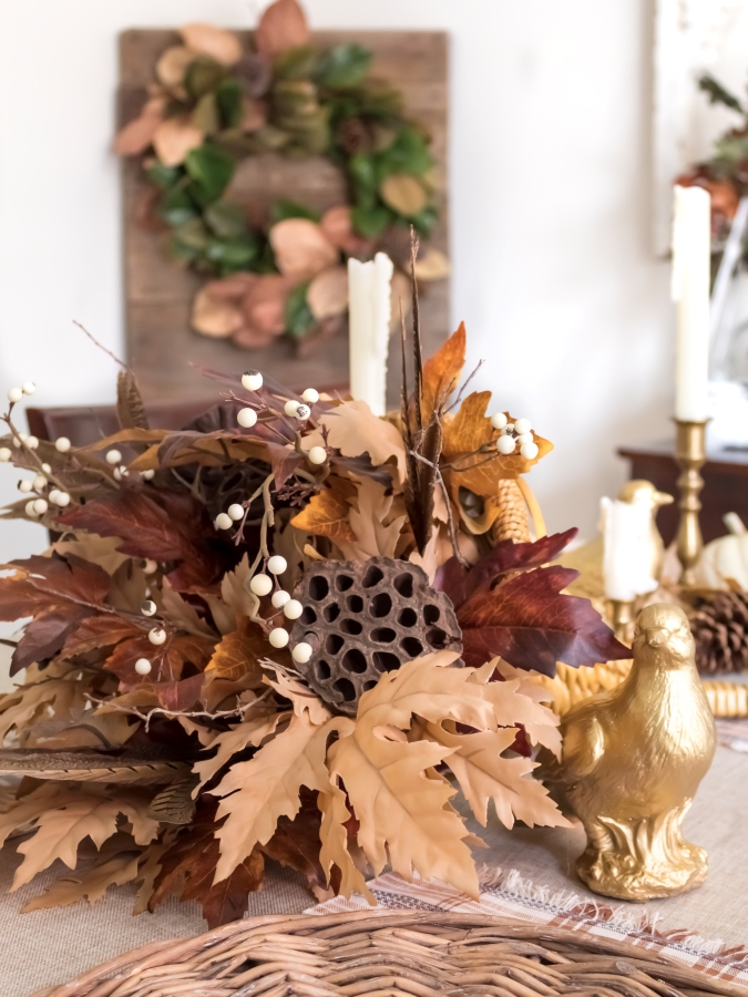 How To Create A Rustic Thanksgiving Cornucopia Centerpiece - Midwest Life and Style Blog