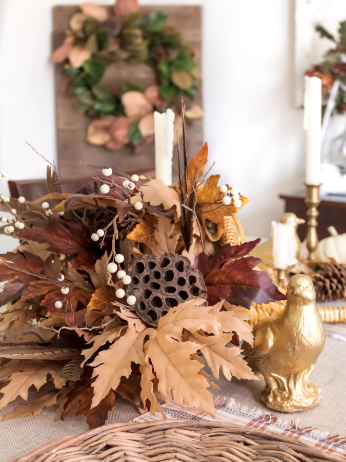 How To Create A Rustic Thanksgiving Cornucopia Centerpiece - Midwest Life and Style Blog