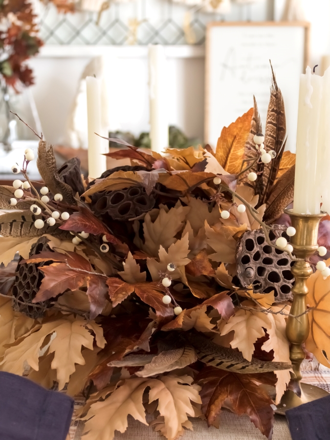 How To Create A Rustic Thanksgiving Cornucopia Centerpiece - Midwest Life and Style Blog