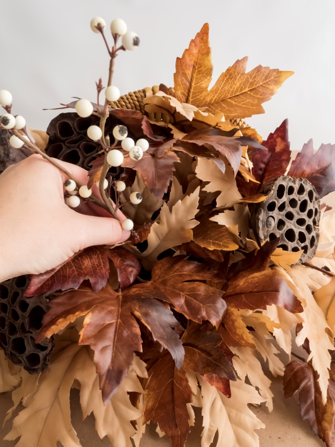 How To Create A Rustic Thanksgiving Cornucopia Centerpiece - Midwest Life and Style Blog